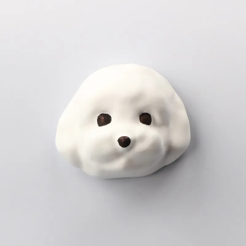 

FinRu Car Accessories Perfume Diffuser Ceramics Cartoon Cute Dog Style Auto Decoration Gypsum Essential Oil Stone Girls Gift