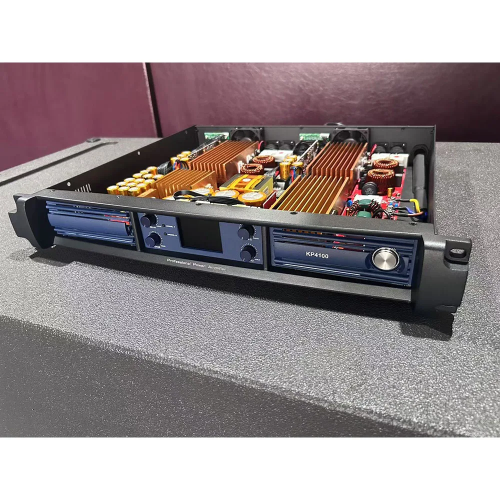 Фото Цифровой усилитель мощности Pro Audio 1.5U, 4-канальный, 4x1600 Вт, для профессиональных звуковых систем №2