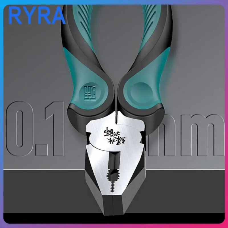 

Щипцы для цепи многофункциональные, Нескользящие стальные плоскогубцы, ТПР, двухцветные Твердые электрические резаки, безопасный ручной инструмент