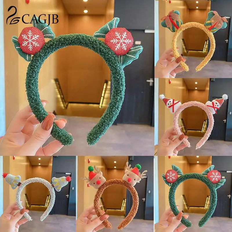 

1 шт. Рождественская повязка на голову, женские оленьи рождественские украшения, аксессуары для волос для косплея, детские подарки, игрушки, повязка для волос