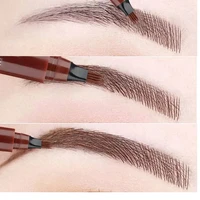 visible 4 fork eyebrow pencil 6 colors waterproof liquid brown pencil natural long lasting black eyebrow pencil eyebrow makeup