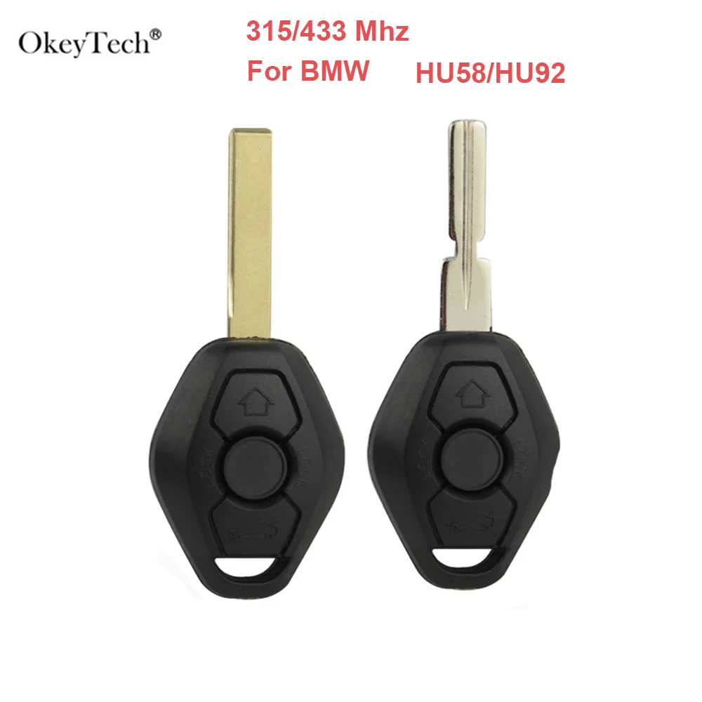 

Okeytech Newest Key Remote Fob Case Replacement Car Remote Key Shell For BMW E38 E39 E46 1 3 5 7 Series HU58 HU92 Blade