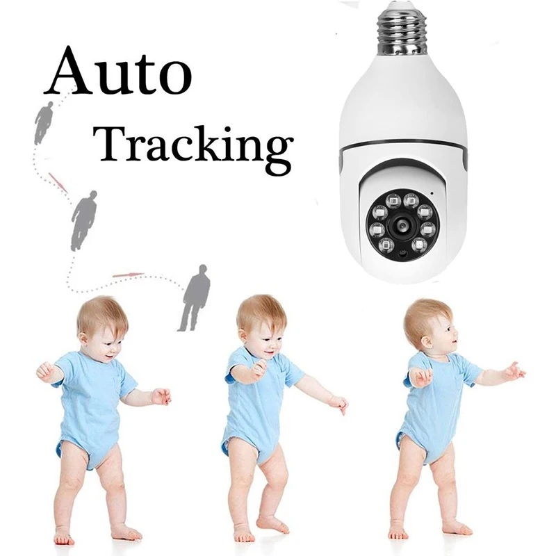 

1080P Indoor Wireless IP Camera PTZ 360 CCTV Camera Mini Pet Video Surveillance Camera With Wifi Baby Monitor E27 Bulb Interface