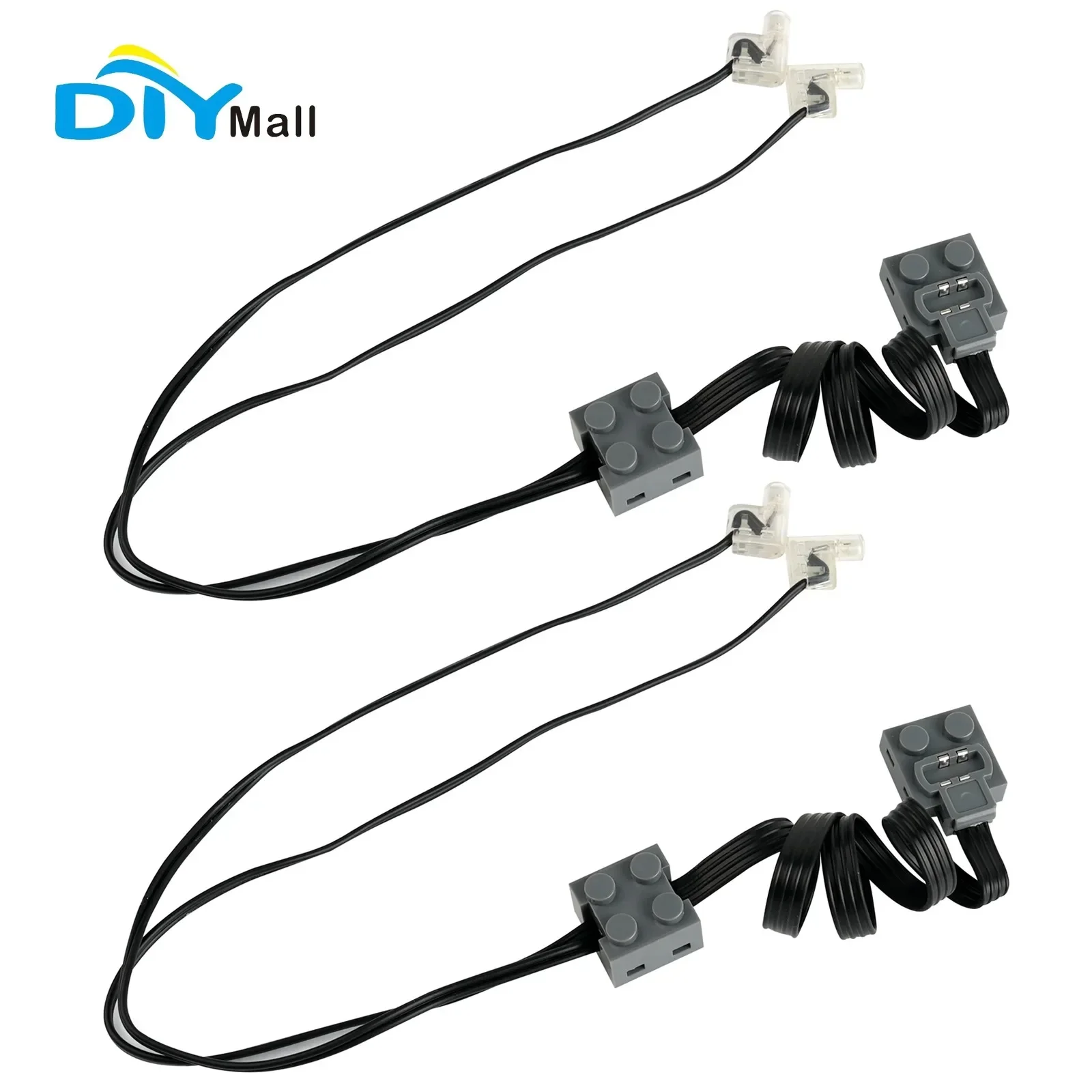 

2 шт. MOC, детали для силовых функций, светодиодный кабель, 8870, совместимый с переключателем Legoeds 8869, модификация автомобильного поезда