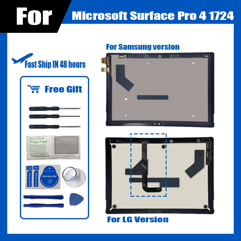 

Оригинальный ЖК-дисплей для Microsoft Surface Pro 4 1724, ЖК-дисплей для версии телефона LG для Pro 5 +, кабель передачи