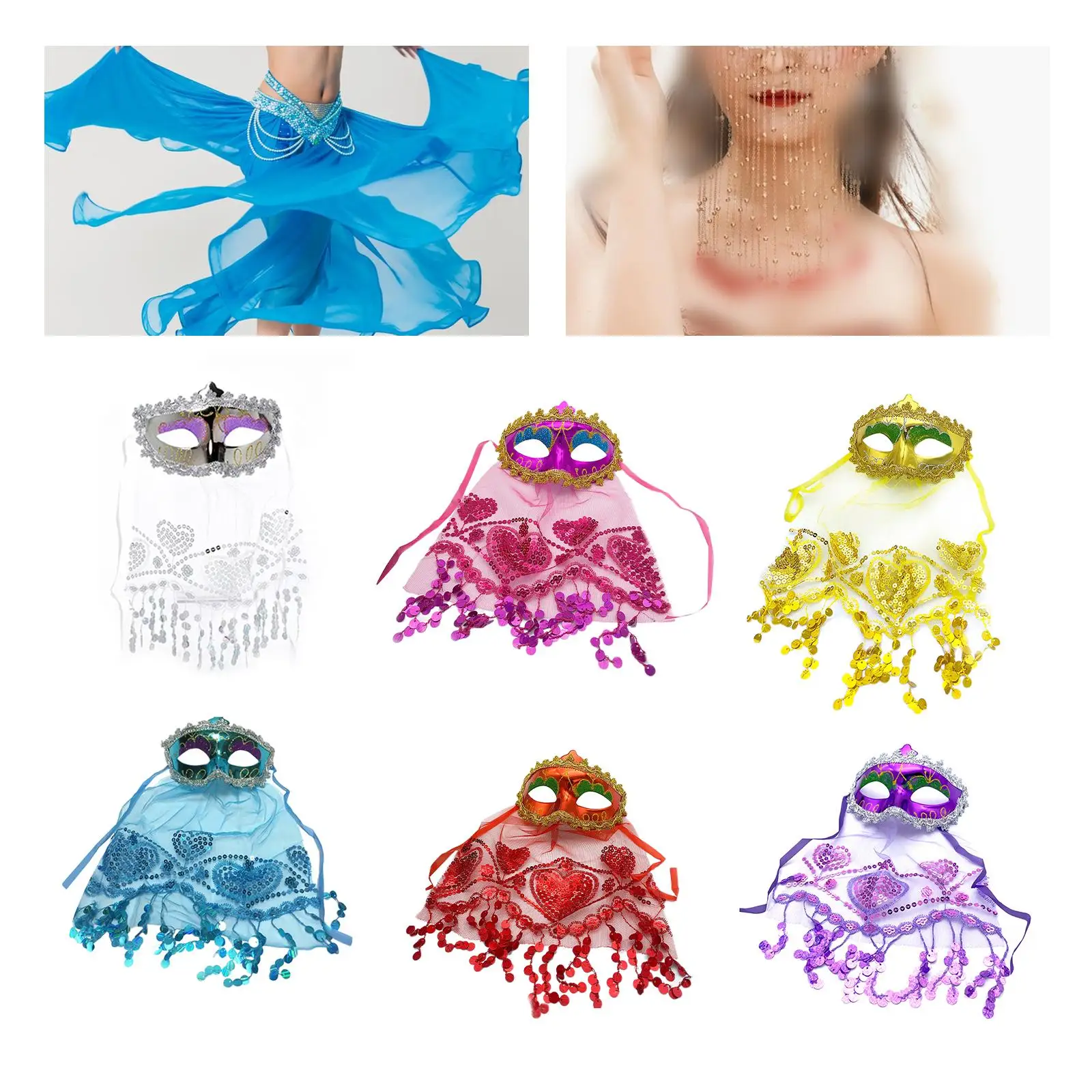 Женская вуаль для танца живота выступления на сцене