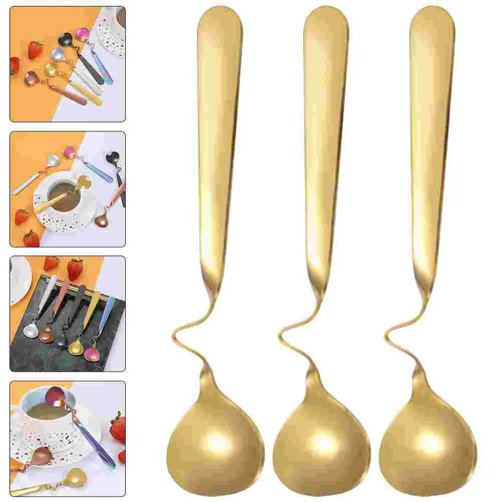 

Spoons Spoon Ice Tea Cream Seasoning Cake Metal Stirring Coffee Cocktail Drink Mixing Dining Soup Table Sugar Dessert Scoop