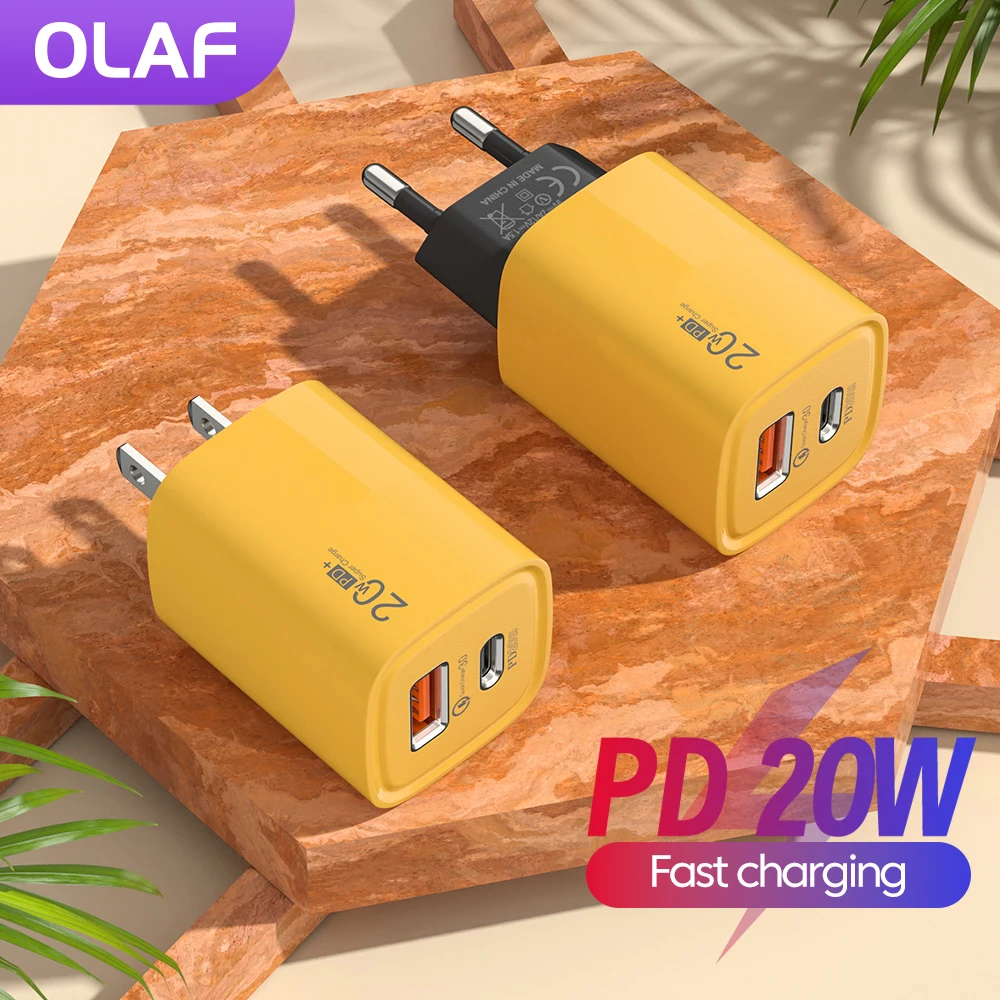 Зарядное устройство Pd Usb 20 Вт супербыстрая зарядка Type C адаптер питания для Iphone