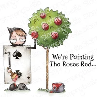eccentric man painting a tree stamps diy scrapbooking card paper cards handmade album sheets 2022 new arrive