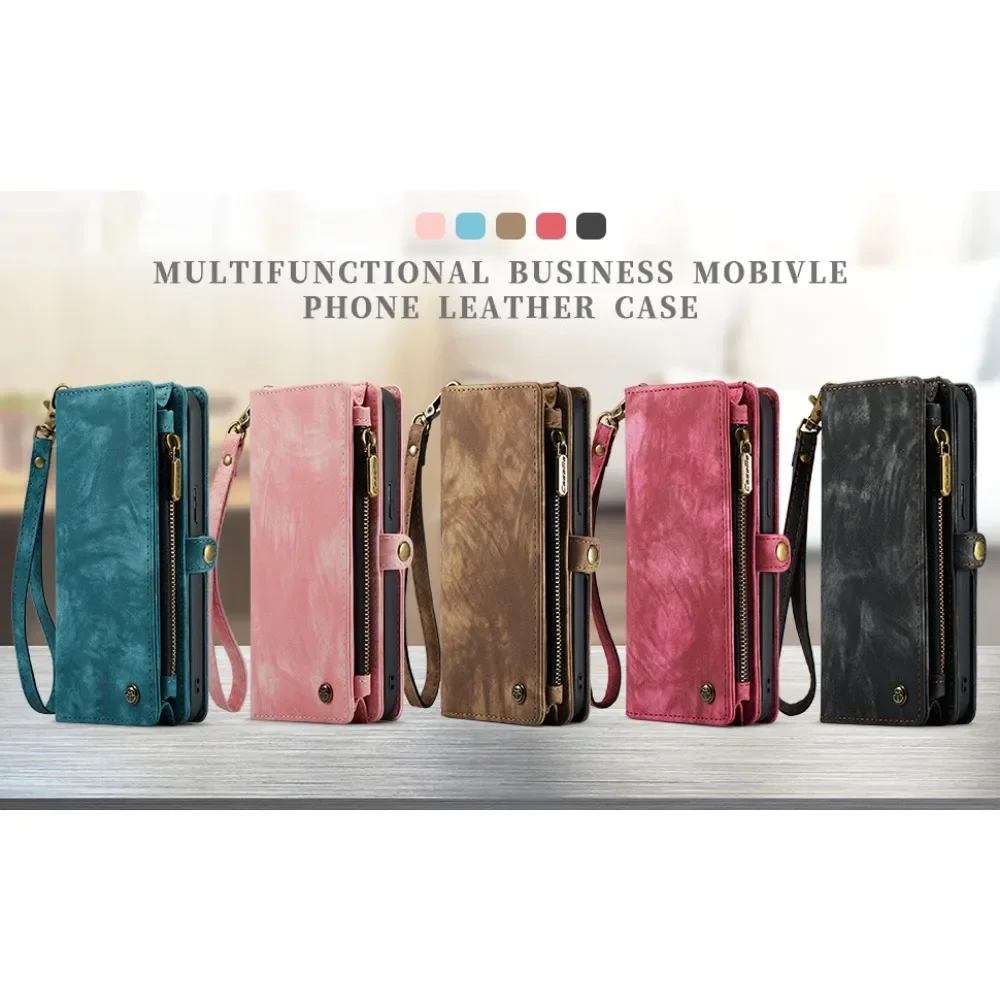 Съемный магнитный чехол-кошелек для телефона IPhone 13 12 Mini 16 15 14 11 Pro XS Max XR X 7 8 Plus