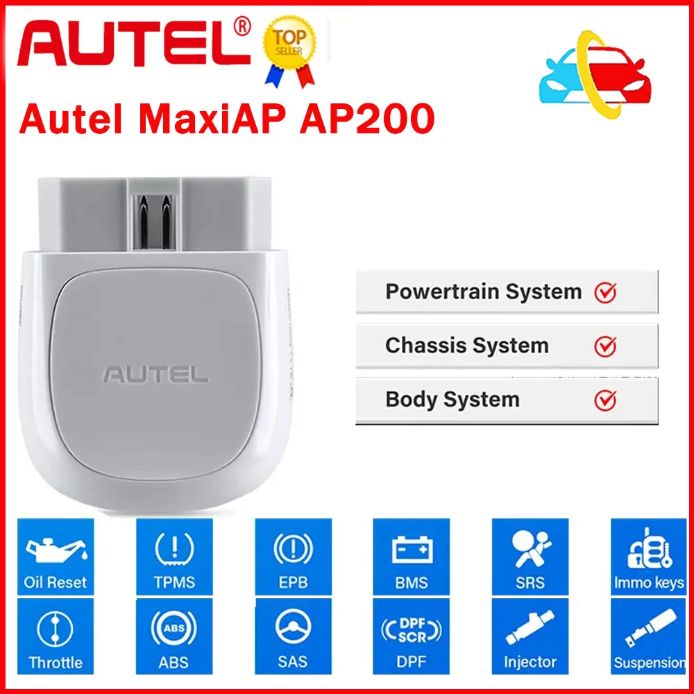 Bluetooth-сканер Autel AP200, диагностический инструмент для полной системы, считыватель кодов автомобиля, более 7 сбросов, Sevice Pk Golo pro4.0 DBSCar5 Eeaydiag