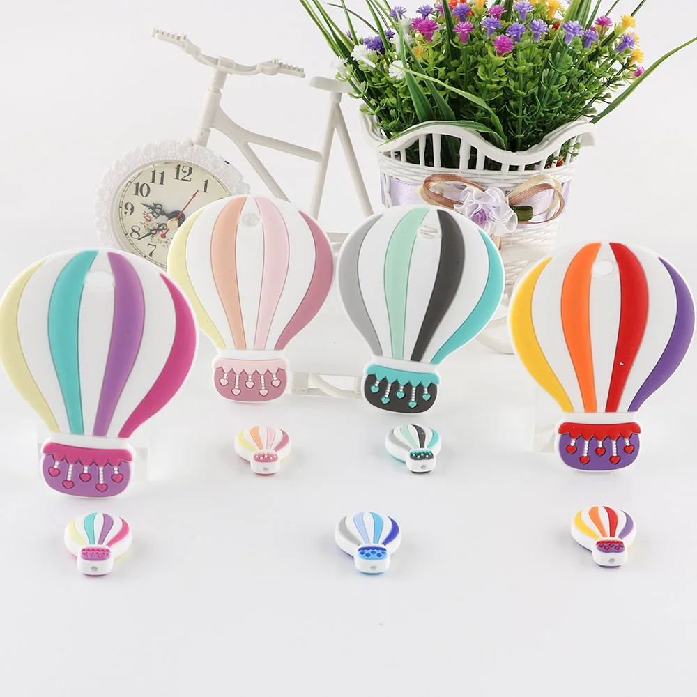 

Sunrony 1-10 Pieces Rocket Silicone Teething Gum Cartoon Shaped Baby Teeth Care Teething Rings DIY Teeth Chew Toy Gift BPA Free