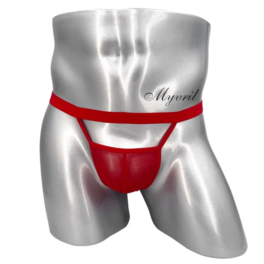

Briefs G String Thongs Men Sexy Hollow Mesh Breathable Underwear Men's Panties Bulge Pouch Backless Thong Homme Slip