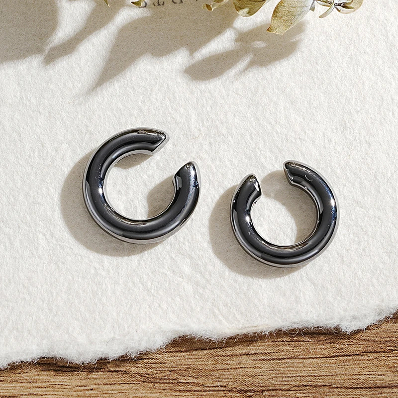 Серьги-клипсы женские металлические без пирсинга поддельные украшения