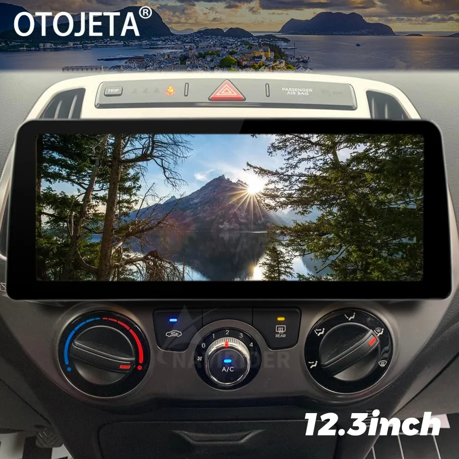 

12.3inch IPS Screen Android 13 Car Video Player 2Din Radio Stereo For Hyundai I20 2013 2014 GPS Multimedia Carplay BT Head Unit