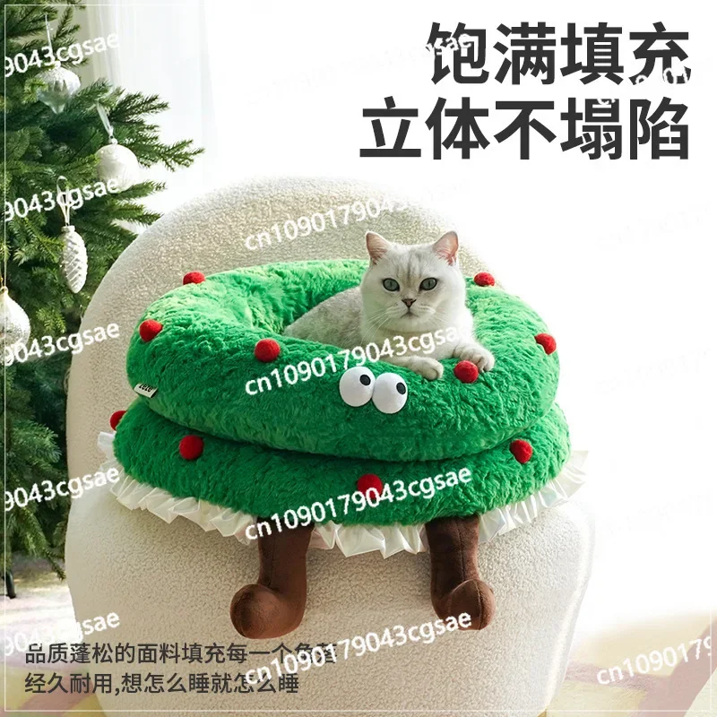 Рождественский венок Zeze кошачий туалет зимний теплый открытый зимняя теплая