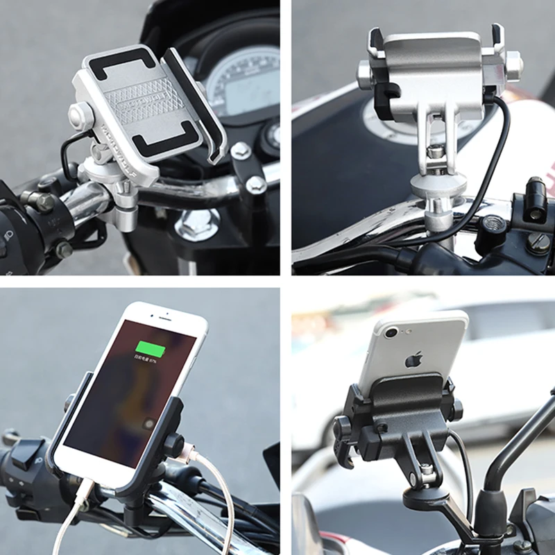 Держатель для телефона MOTOWOLF, вращающийся на 360 градусов, универсальный, с USB