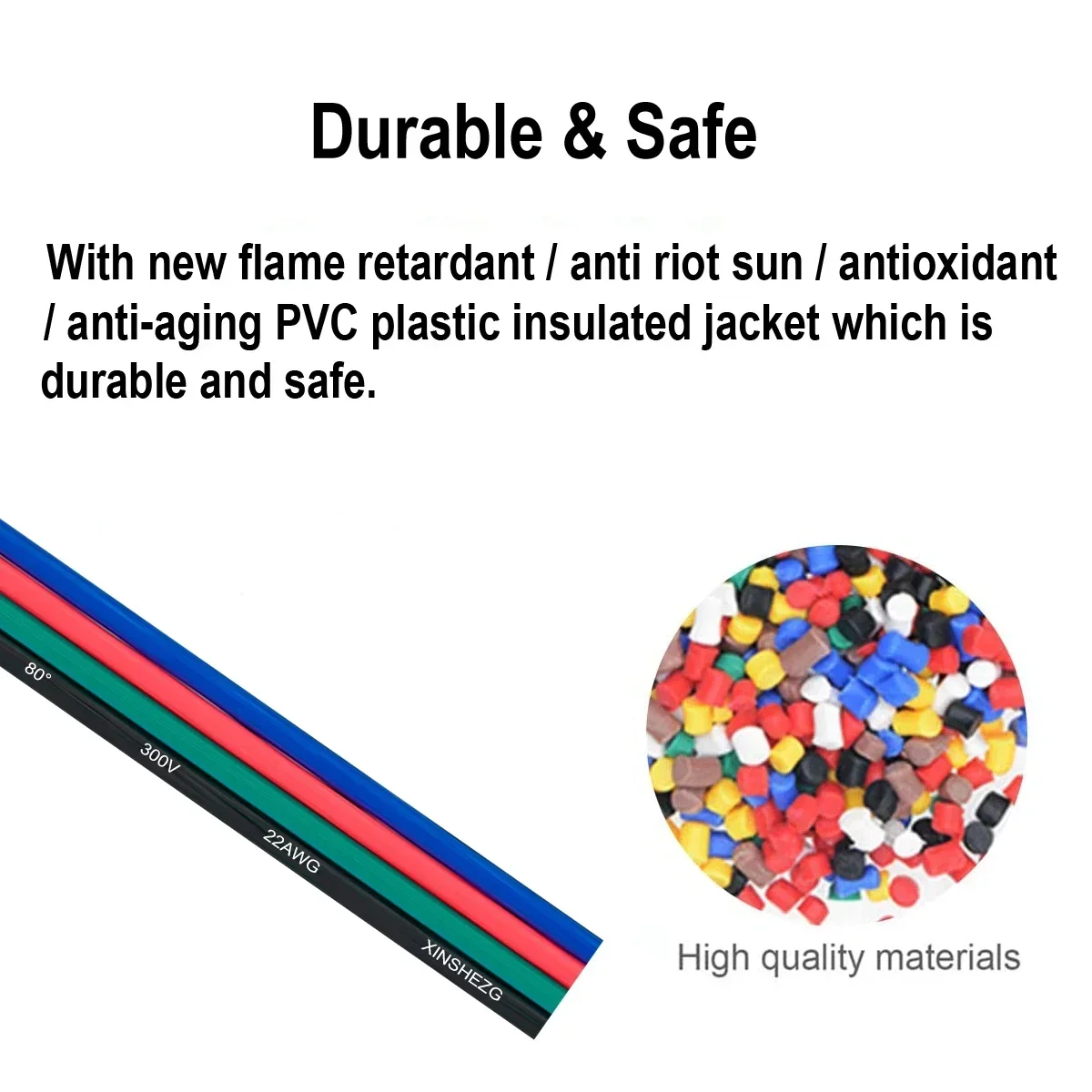 4-контактный светодиодный кабель электрические провода 5-100 м 22AWG 20AWG 18AWG луженый