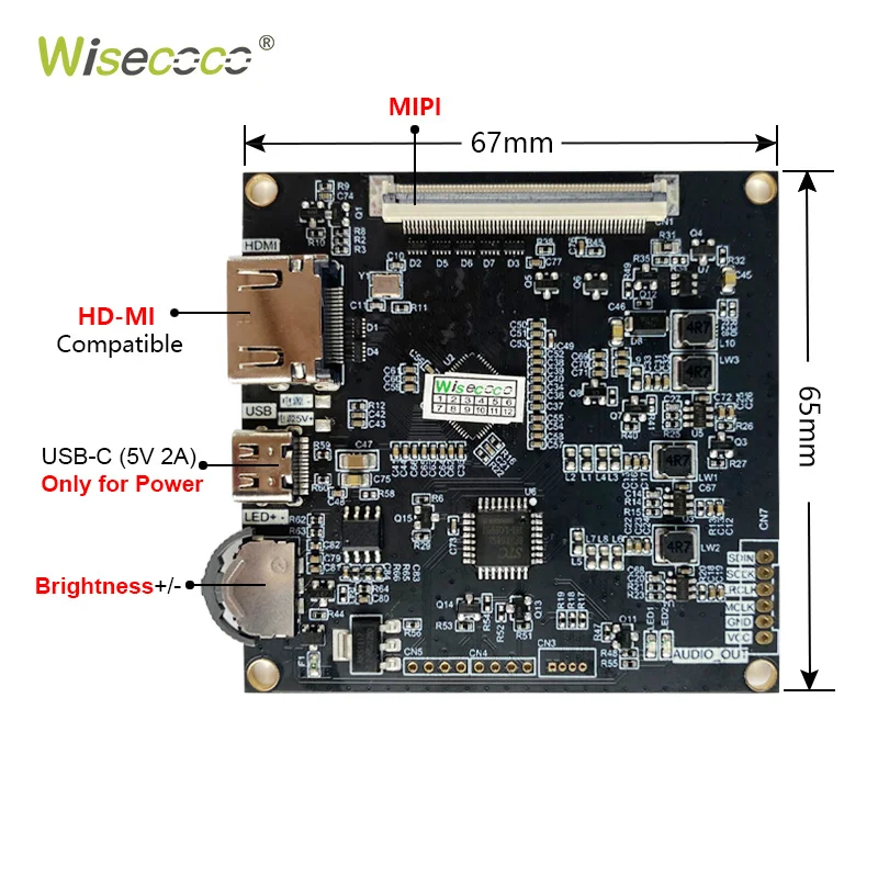 Wisecoco 8 9-дюймовый 2k IPS ЖК-дисплей Емкостная сенсорная панель 2560x1600 TFT 16:10 Экран
