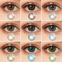 Tone Color Contact Lenses for Eyes Pair Colored Contact Lenses Yearly Pupilentes Contacts Eye Color Lens
