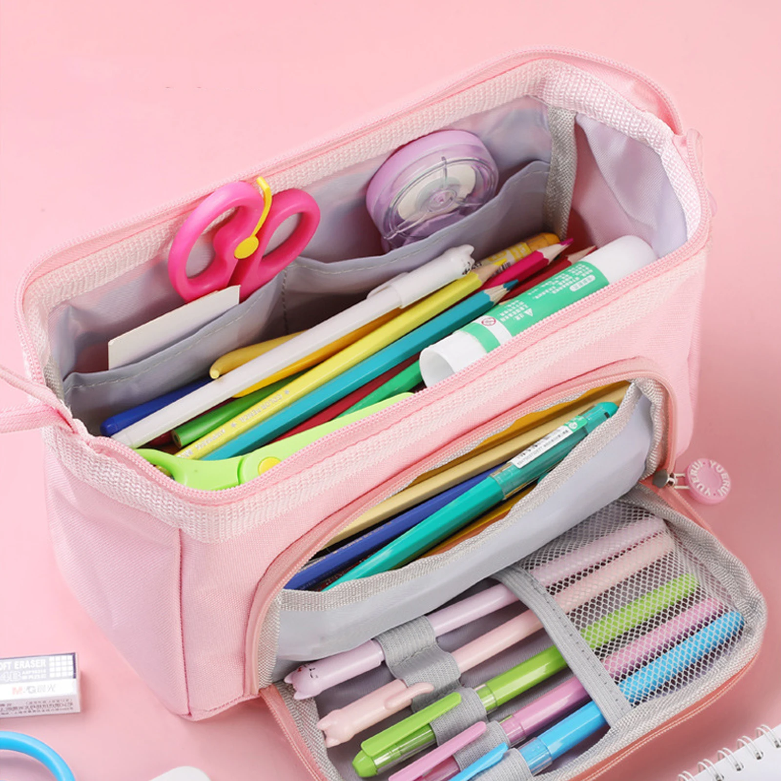 

Cute Large Capacity Pencil Case Kawaii Pencil Cases Pens Case School Supplies Students Pencil Pouch Stationery Pencil Bags Box