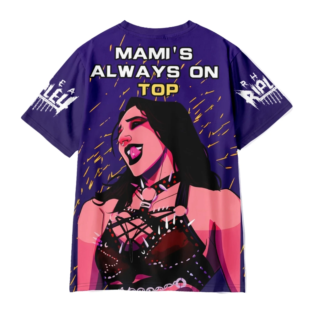 Фото Футболка Rhea Ripley Merch, мужская футболка с коротким рукавом, женская забавная футболка унисекс, топы в стиле Харадзюку №3