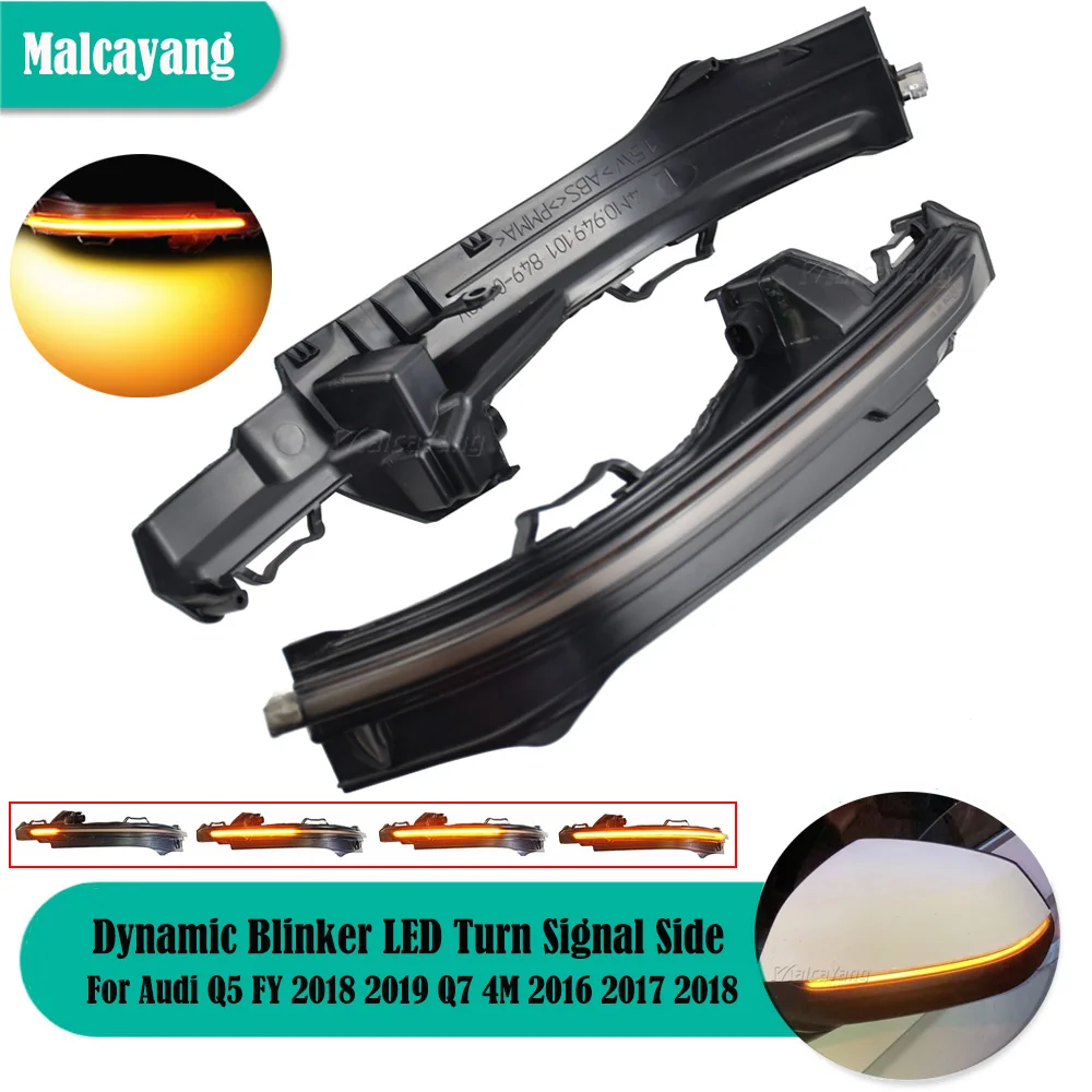 

2 шт., задний поворотник для Audi Q5 FY 2018 2019 Q7 4M 2016-2018