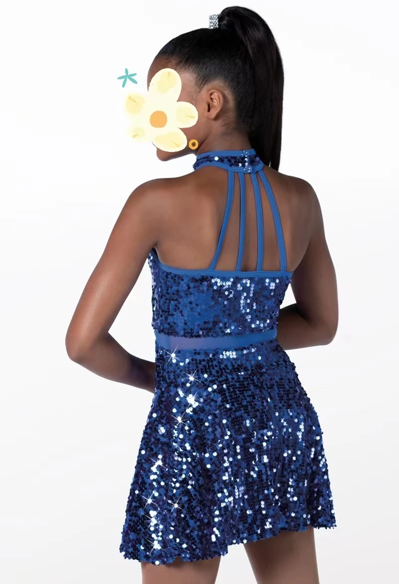 Новый танцевальный костюм профессиональное платье для джазовых танцев