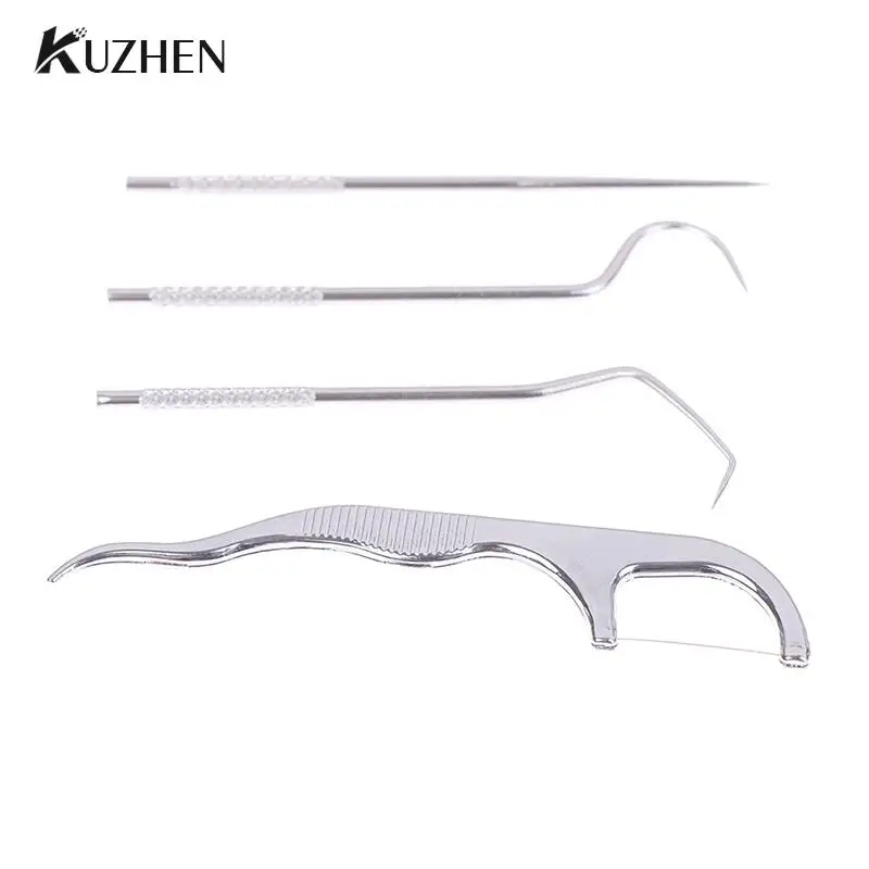 

Карманный набор зубочисток, многоразовые портативные металлические зубочистки из нержавеющей стали