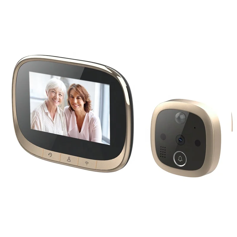 

WiFi 4.3" LCD door peephole viewer camera with motion sensor
