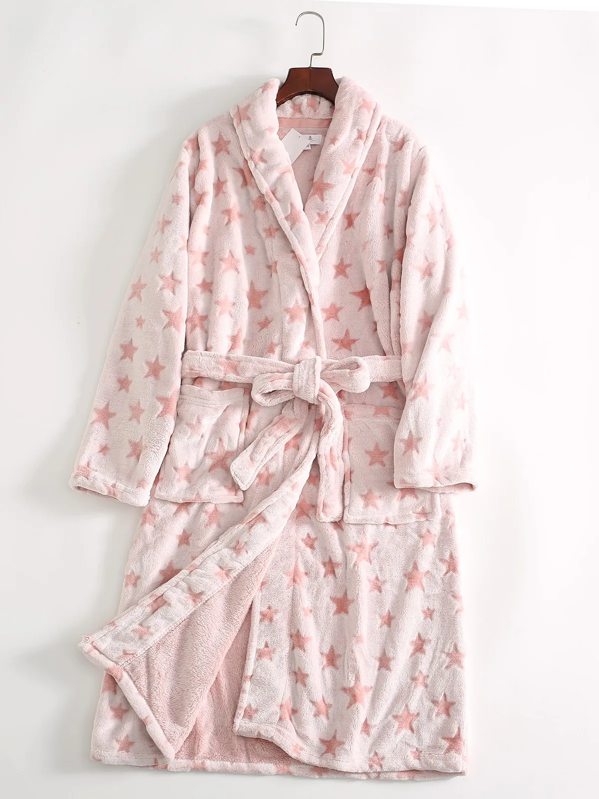 Французский одиночный! 8 франков ~ осенне-зимняя домашняя фланелевая длинная