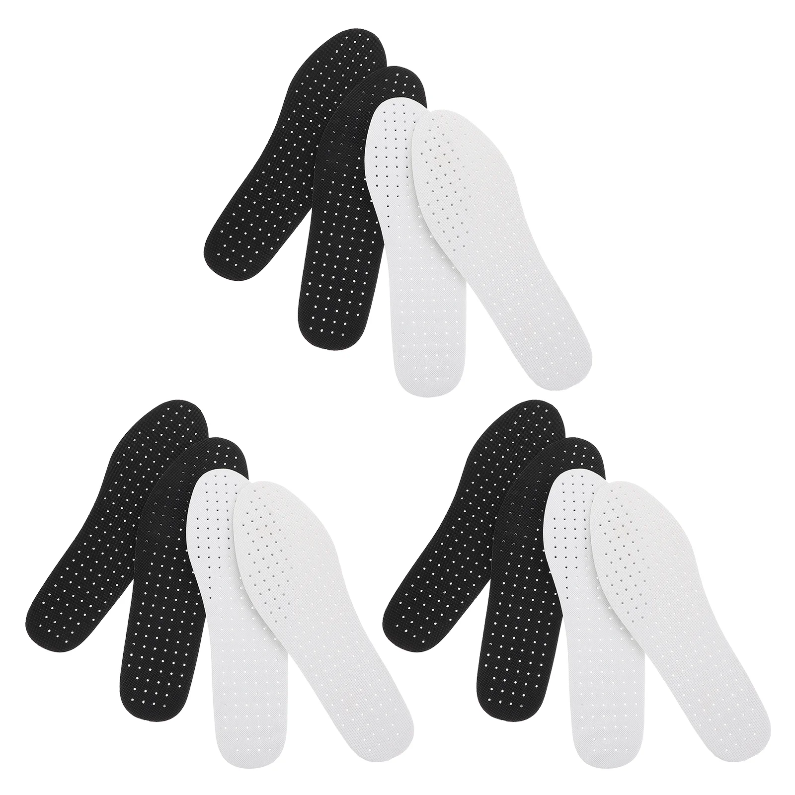 

6 Pairs Breathable Insole Mesh Shoes Pad Ultra-thin Insoles Foam Men Full EVA Cushion Adult Pads Women Orthopedic Sneakers