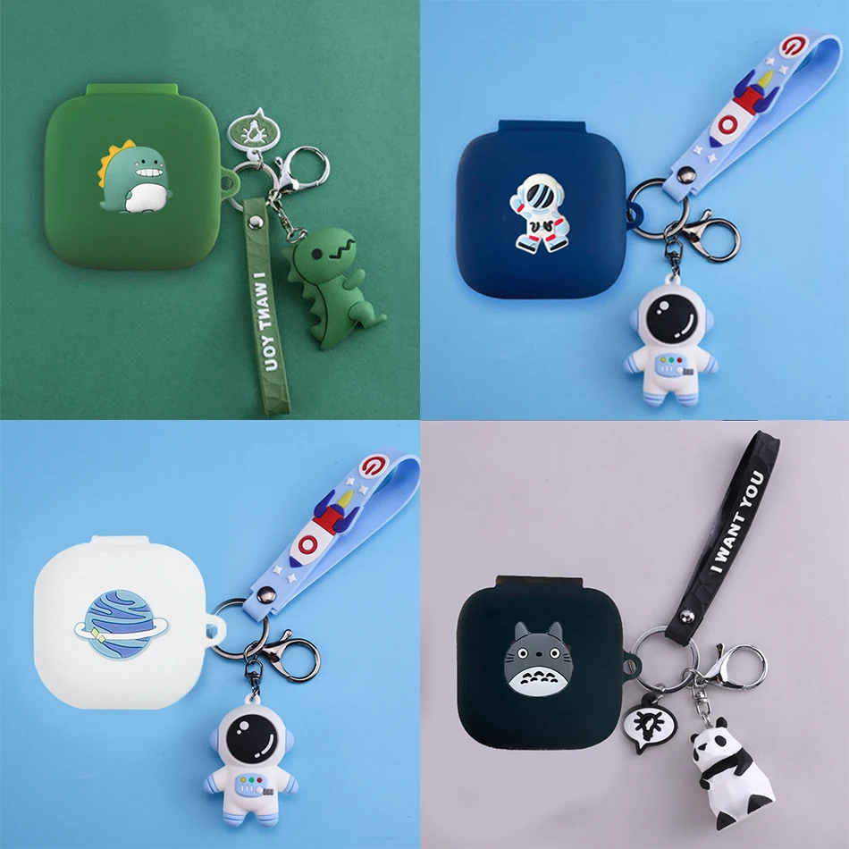 

For QCY T13 Case Cartoon Astronaut/Dinosaur/Panda Earphone Cover Cute for QCY T13 TWS Silicone Hearphone Box Accessories