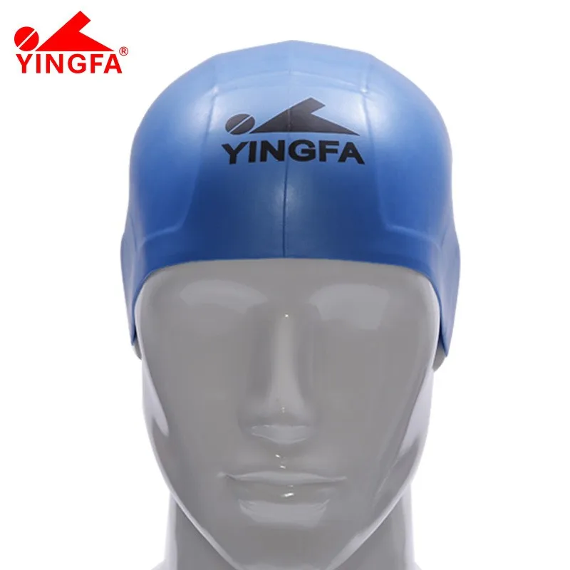 Фото Шапочка для плавания Yingfa/Big: тренировочная, для соревнований, скоростная, комфортная, с 3D-дизайном №2