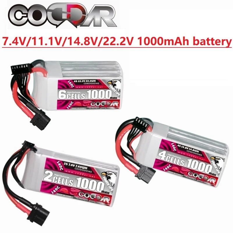 

RC Racing car Battery 7.4V/11.1V/14.8V/18.5V/22.2V 1000mAh LiPo Battery For RC Quadcopter Helicopter Boat Drones Spare Parts