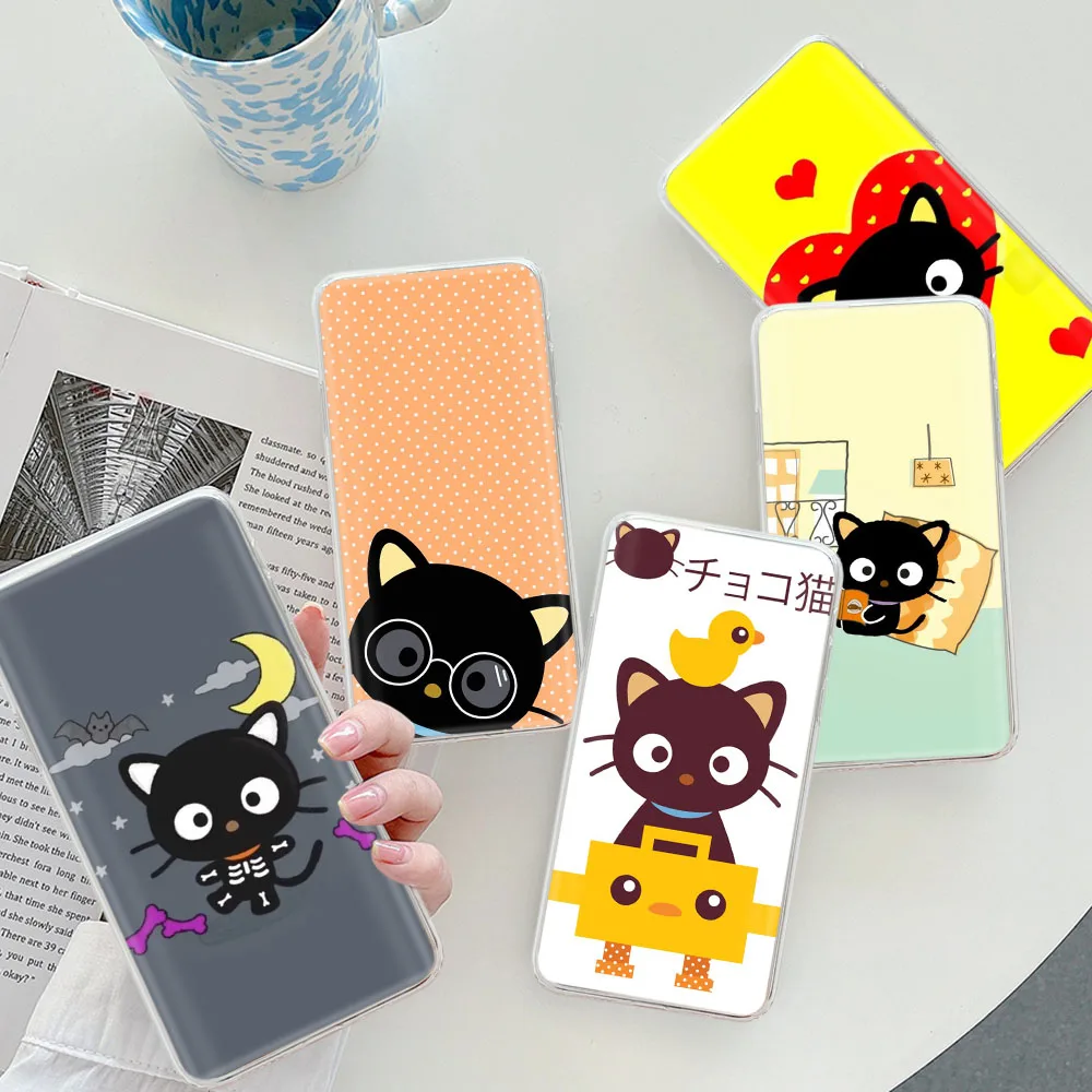 Прозрачный чехол Chococat для Tecno Pova 2 Neo POP 4 AIR 5 LTE 5P Spark Go Pro