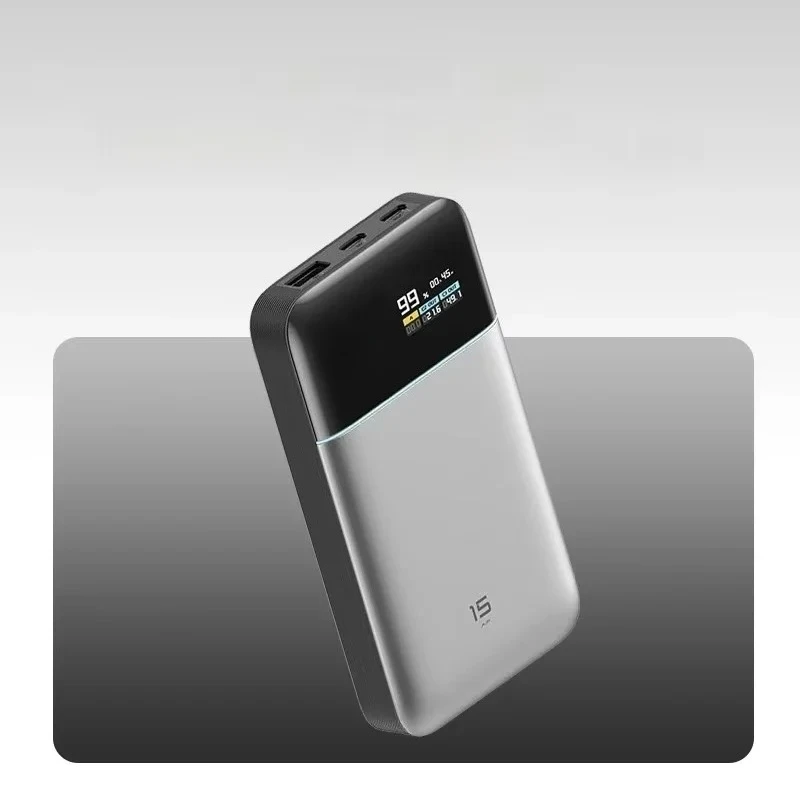 Фото Внешний аккумулятор CUKTECH 15 AIR 100W MAX, 15000 мАч, большая емкость, быстрая зарядка, TFT-экран, цифровой дисплей, PD3.0, оригинал №1