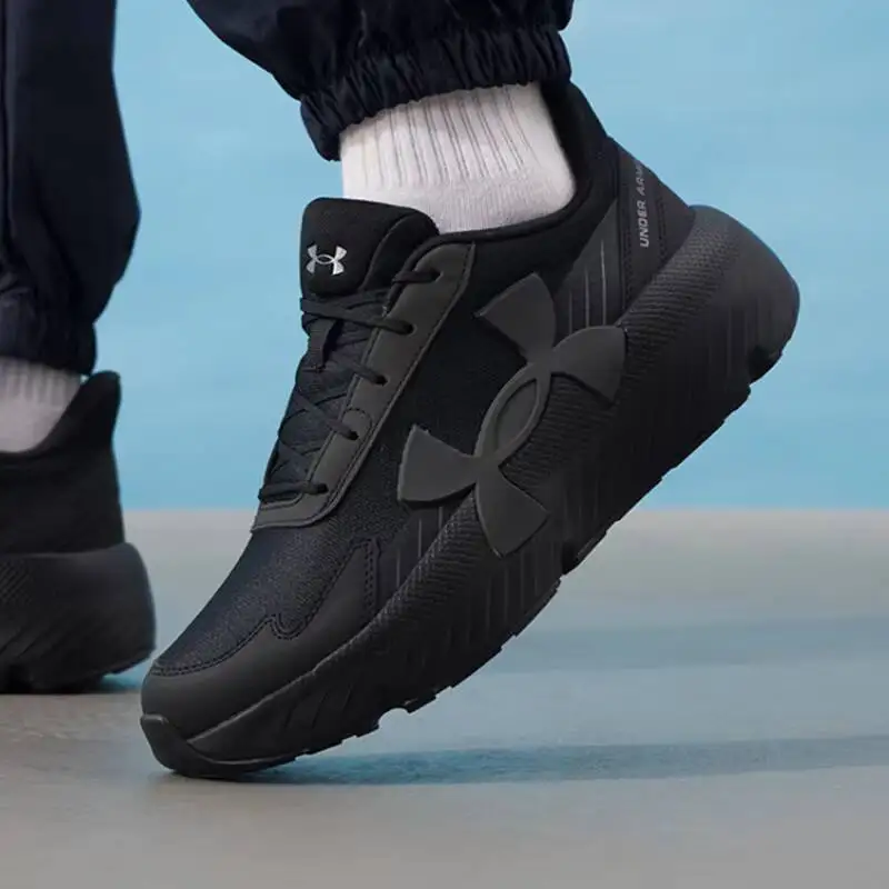 Фото Новые кроссовки Under Armour 2026 Mesh с толстой подошвой, черные, унисекс, спортивная обувь 6010425-001 №2