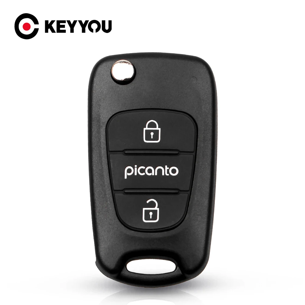 

Раскладной пульт дистанционного управления KEYYOU с 3 кнопками для Kia Picanto