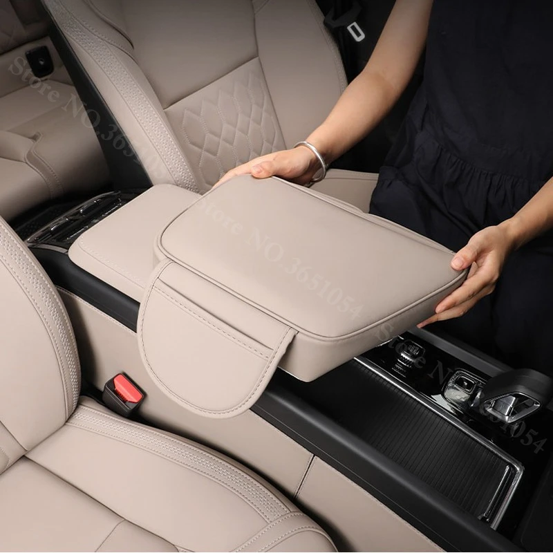 Для Volvo XC60 S60 V60 2018-2026: Накладка на подлокотник, защитная подушка от царапин, увеличенная высота, коврик-протектор для центральной консоли, аксессуары (art.: 3920da118689e) - 3920da118689e