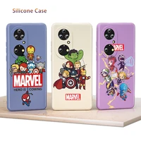marvel cartoon cute liquid silicone soft cover for honor 60 50 se 30s 30 20 10i 10x 9x 9c 9s 8a lite pro phone case