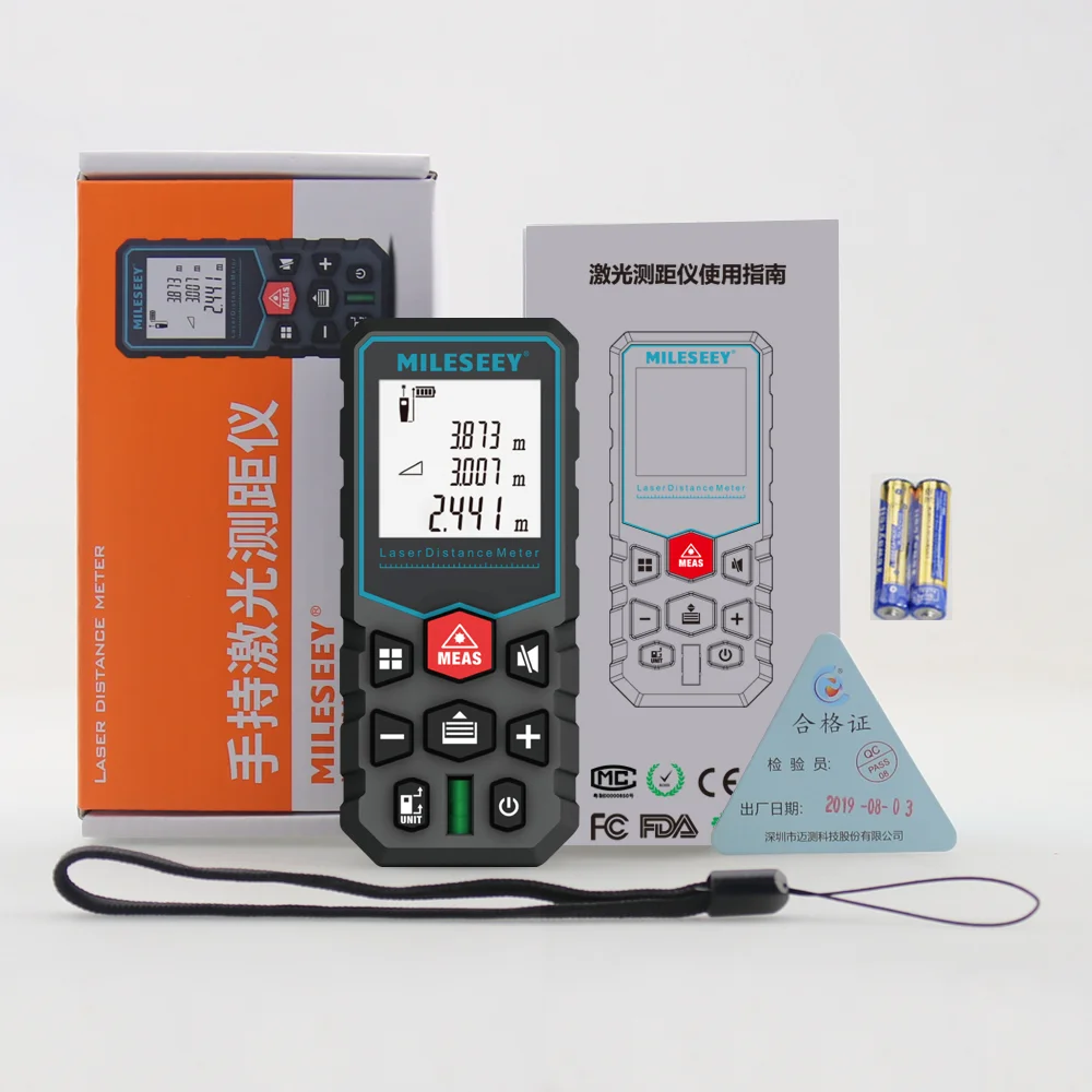 

MILESEEY X5 Лазерный дальномер 40/60/80/100 м