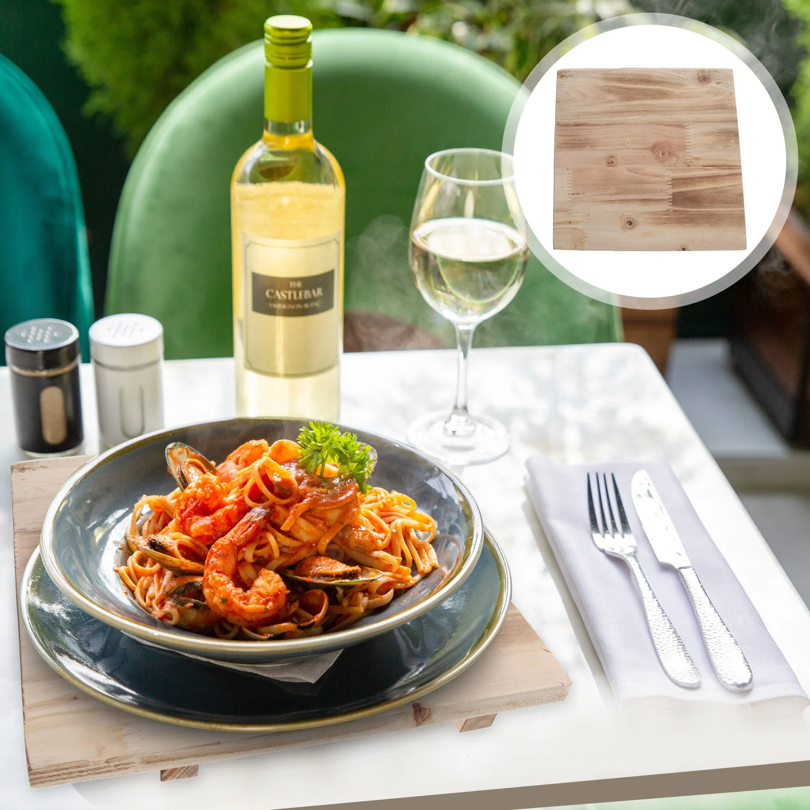 

Wooden Serving Trays Soup Pot Anti-scalding Pad Potholder Household Placemat Heat Resistant Tray