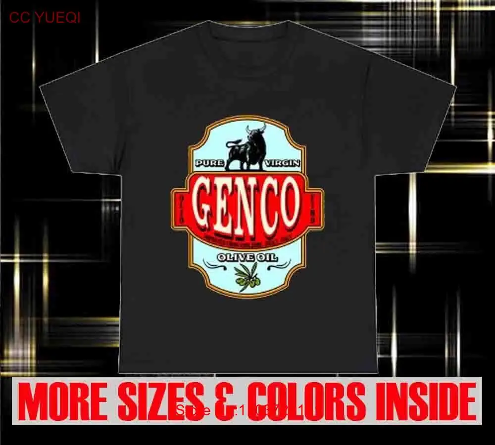 Новинка футболка Genco с логотипом оливкового масла американская смешная модель
