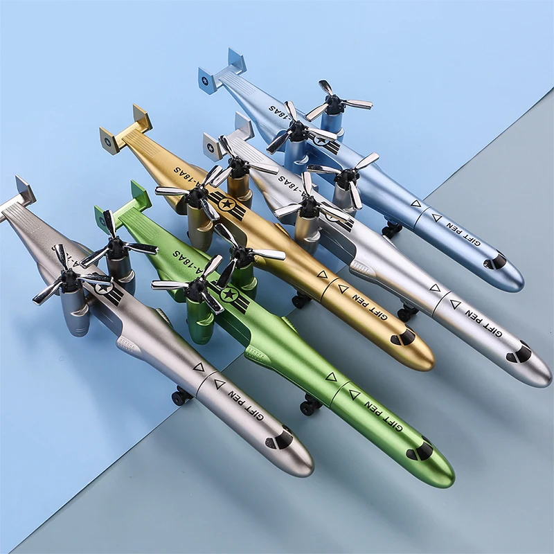 

Creative Helicopter Airplane Shape Gel Pen Student Writing Office Supplies Student Stationery Boy Gift