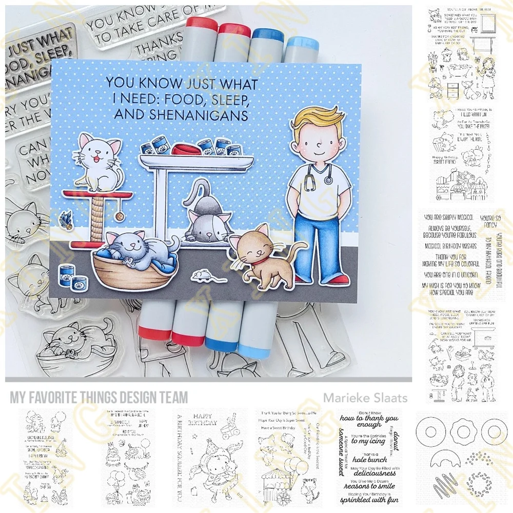 

New Arrival Happy Birthday Sentiments Metal Cutting Dies Clear Stamps Scrapbook Diary Decoration Embossing Cut Dies Template