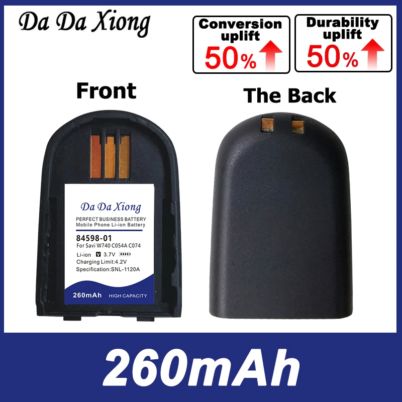 260 мАч 84598-01 Аккумулятор для Plantronics Savi W740 C054A C074 82742-01 204755 -01 86507-01 W440-M W740-M WH500 W745