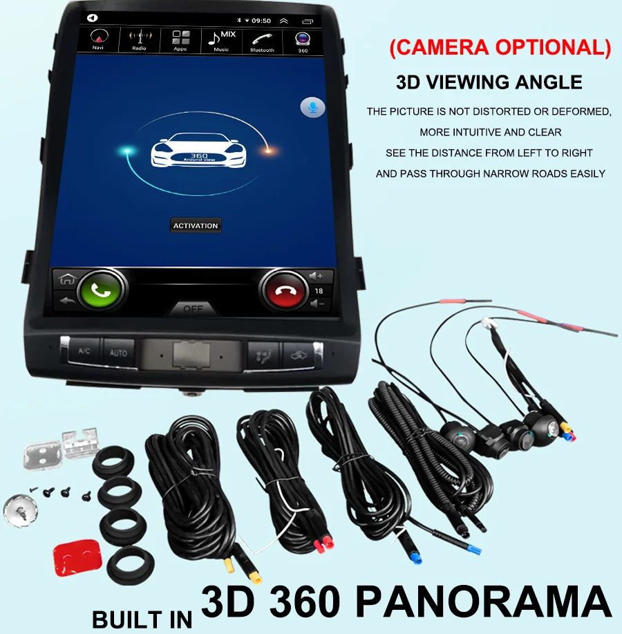 Автомобильный видеоплеер Tesla с экраном 15 6 дюйма Android 11 радио для Toyota Land Cruiser 200 LC200