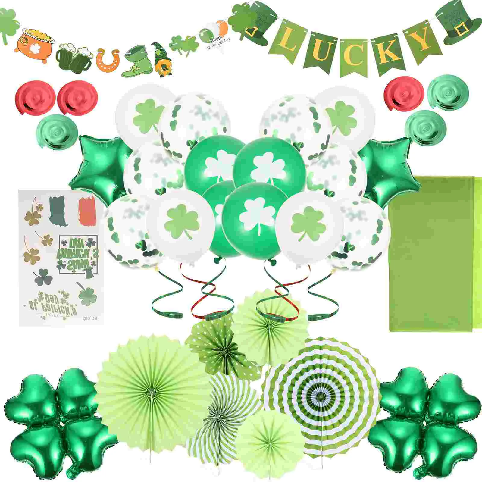 

1 Set Patrick's Day Balloons Decorative Patrick's Day Supplies