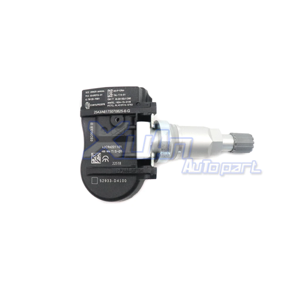 XUAN 1 шт. TPMS датчик давления в шинах 52933-D4100 для Hyundai GENESIS SANTA FE VELOSTER Kia NIRO OPTIMA SORENTO 433 МГц (art.: 7ac28d917) - 7ac28d917